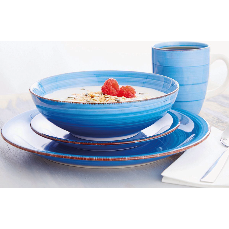 Servizio da tavola Maizinger blu da 16 pezzi