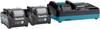 Juego de iniciación de batería makita xgt dc40ra 2xbl4025