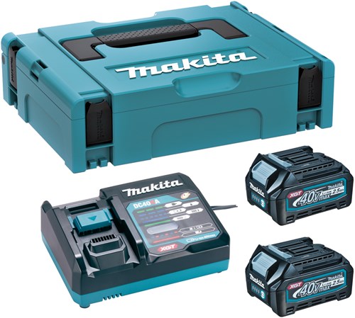 Makita 191j81-6 | startset xgt | dc40ra 2x 2.5ah bl4025 accu | xgt 40v | oplader dc40ra | mbox - 191j81-6