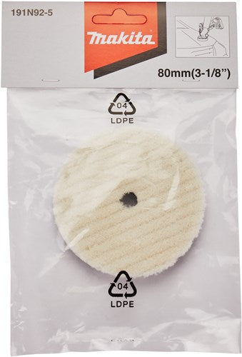 Accessori Makita disco lucidante lana 80mm - 191n92-5 - 191n92-5