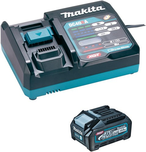 Juego de iniciación de batería makita xgt dc40ra 1xbl4040