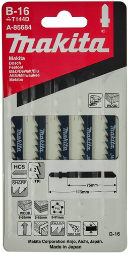 Makita accessoires makita decoupeerzaagblad b16 (5st)