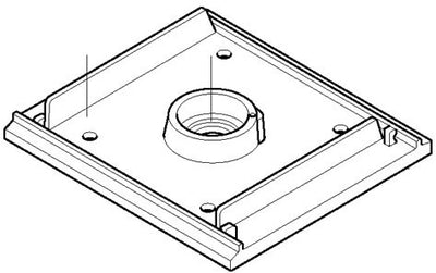 Makita accessories 151232-3 | sanding pad set | makita bo4510 + bo4540 | base plate + felt sole - 151232-3