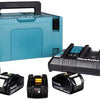 Makita accessoires 18v li-ion accu starterset 197626-8 (4x bl1850b 5.0ah) + duolader dc18rd in mbox - 197626-8