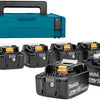 Makita accessoires 199697-1 | accuset | 8 x bl1850b 18v 5,0ah | mbox nr.1