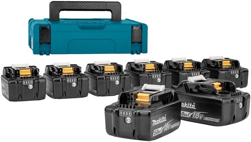 Accessori Makita 199697-1 | set di batterie | 8 bl1850b 18 V 5,0 Ah | mbox n.1