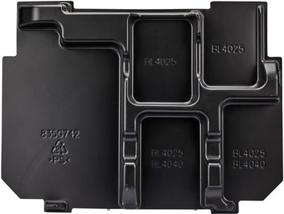 Accesorios makita 835g74-2 | Juego de iniciación con inserto para maleta, cargador de batería xgt mbox1, dc40ra, bl4025 - 835g74-2
