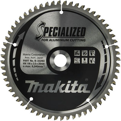 Accesorios Makita hoja de sierra transversal | aluminio | 190x20x2.0 60t -5g - b-33283