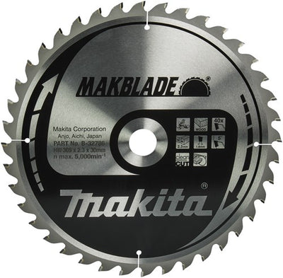 Accesorios Makita hoja de sierra transversal | madera | 305x30x2.3 40t 5g - b-32786