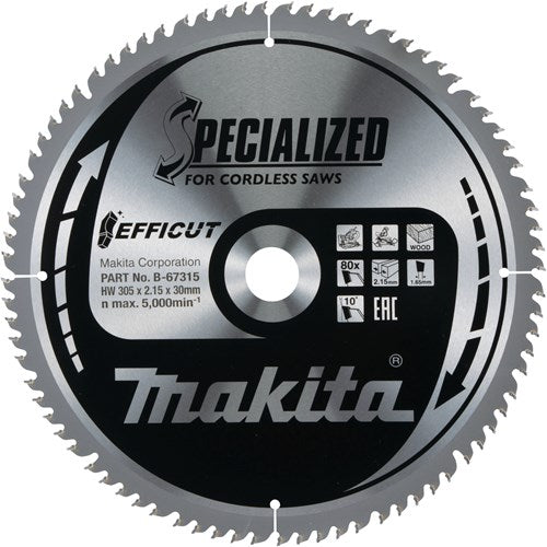 Accessori Makita lama per sega a taglio trasversale legno - b-67315