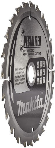 Accesorios Makita b-33093 hoja de sierra circular para madera (clavo nudo) | especializado | 165x20x2.0 | 24 toneladas | 23g-b-33093
