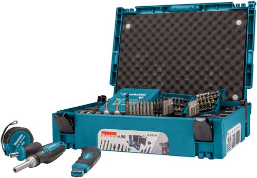 Accesorios Makita b-53154 | juego de puntas de taladro y destornillador | 98 piezas - b-53154
