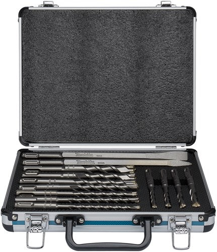 Accessori Makita b-64674 | set di scalpelli per trapano pb4s sds+ | SDS-plus da 13 pezzi | in custodia di alluminio - b-64674