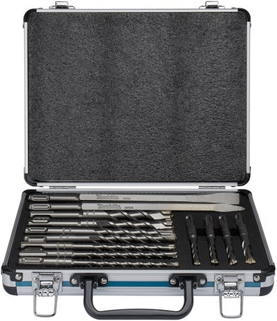 Accessori Makita b-64674 | set di scalpelli per trapano pb4s sds+ | SDS-plus da 13 pezzi | in custodia di alluminio - b-64674