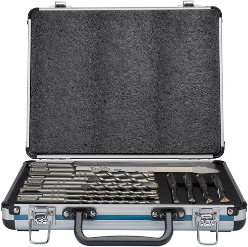 Accessori Makita b-64674 | set di scalpelli per trapano pb4s sds+ | SDS-plus da 13 pezzi | in custodia di alluminio - b-64674