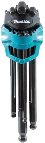 Makita accessoires makita inbussleutelset 9-delig - b-65894