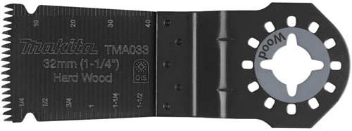 Accessori Makita sega ad immersione bimetallica con tagliente arrotondato e denti giapponesi tma033 i32 bim hh gz - b-39241