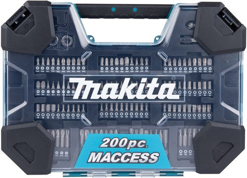 Accessori Makita set di punte per trapano e cacciavite da 200 pezzi - e-22610