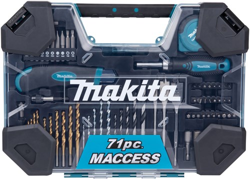 Accessori Makita set di punte per trapano e cacciavite da 71 pezzi - e-22589