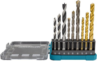 Makita accessories drill set stone wood metal 9-piece - d-71962