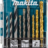 Makita accessori set trapano pietra legno metallo 9 pezzi - d-71962
