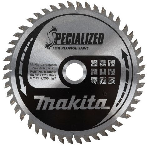Accesorios makita hoja de sierra circular madera 160x20x2.2 48t 8g - b-32998