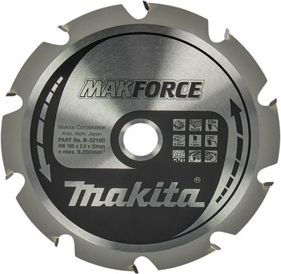 Accessori Makita lama sega circolare legno 165x20x2,0 10t 20g - b-32100