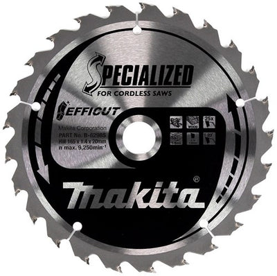 Accessori Makita lama per sega circolare legno | effetto 165x20x1,4 25t 23g - b-62985 - b-62985