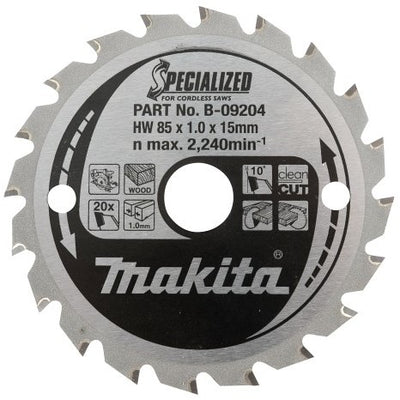 Accessori Makita lama per sega circolare con. 136x20x1,5 30t 0g per acciaio dolce - b-10615