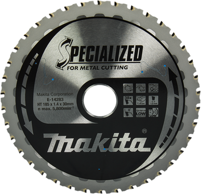 Accessori Makita lama per sega circolare in acciaio | specializzato 185x30x1,4 38t 0g - e-14283 e-14283