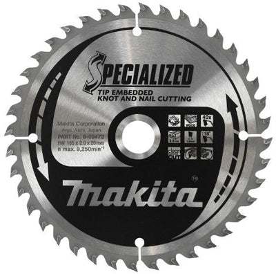 Accesorios Makita hoja de sierra circular tipo 235x30x2.3 48t 18g - b-09519