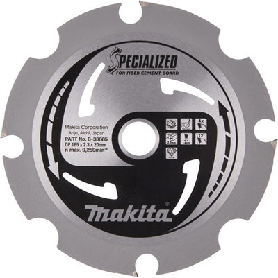 Makita accessoires cirkelzaagblad | vezelcementplaat | pcd 165x20x2,3 4t 12g - b-33685