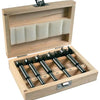 Makita accessoires d-47363 5-delige scharniergat boorset in houten cassette - 15-35mm - d-47363
