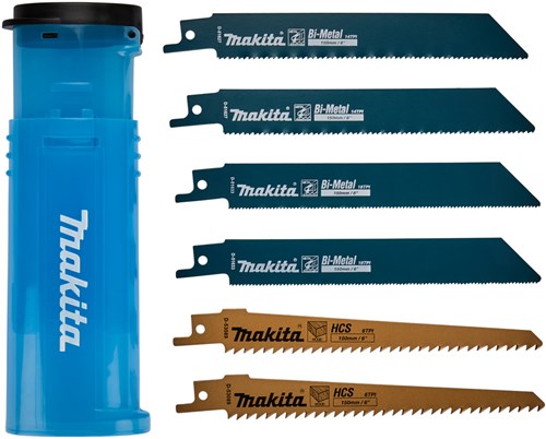 Makita accessories d-53051 | reciprocating saw blade set | 6-piece | in plastic tube - d-53051