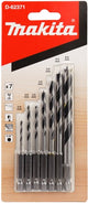 Accessori Makita d-62371 set punte elicoidali per legno 7 pezzi 1 4'' - d-62371