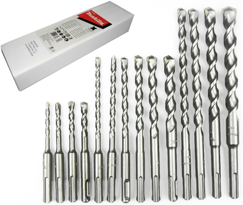 Accessori Makita d-71956 - set di punte sds-plus 14 pezzi sds-plus - d-71956