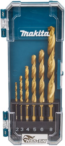 Accessori Makita d-72833 | set di punte per metallo | Latta HSS 6 pezzi - d-72833