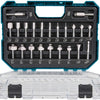 Accessori Makita d-74778 | set di fresatura | 8 mm | 22 pezzi | in custodia di plastica - d-74778