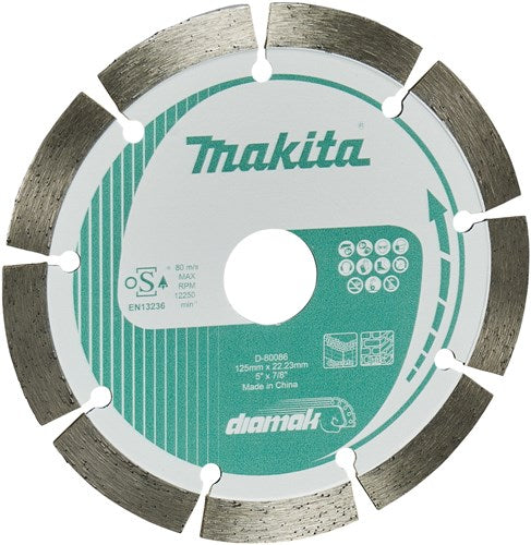Accessori Makita disco diamantato 125x22,23x1,8mm - d-80086