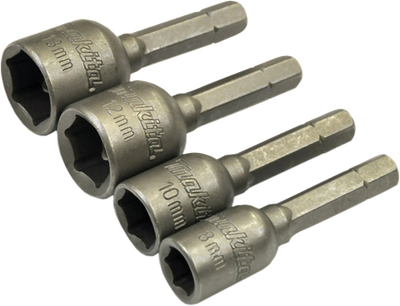 Set bussole accessori Makita 8 10 12 13x50mm - b-57554 b-57554