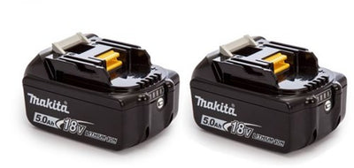 Accesorios makita batería duopack bl1850b 18v 5.0ah con indicador de batería (2 piezas) 197288-2