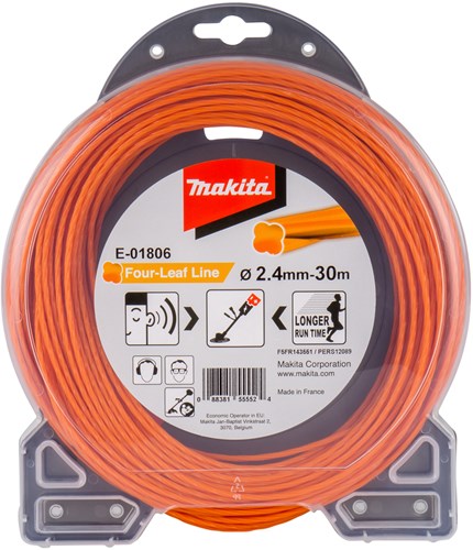 Makita accessoires makita maaidraad 2,4x30mtr oran e-01806