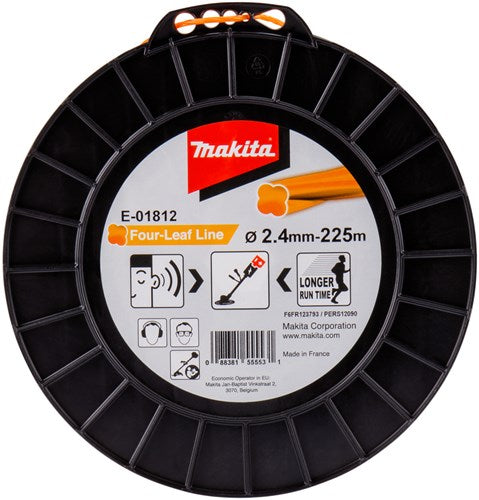 Accesorios Makita e-01812 | línea de corte | 2,4x225m | naranja - e-01812