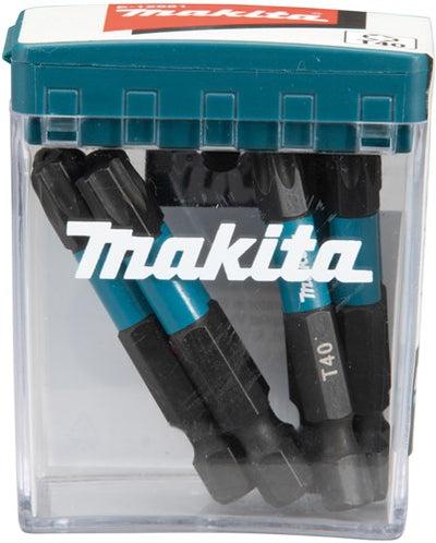 Makita accessoires e-12681 slagschroefbit | t40x50mm | x impact black | 10 stuks - e-12681