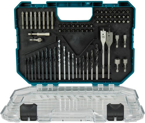 Accessori Makita e-15126 set di punte per trapano e cacciavite | 75 pezzi | nella custodia di plastica e-15126