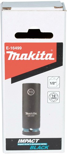 Makita accessoires e-16499 krachtdop 19x82mm impact black 1 2 vk - e-16499