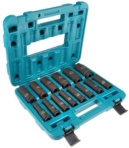 Set di bussole a percussione Makita 1 2 14 pezzi