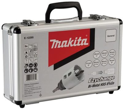 Set di seghe a tazza accessori Makita 9 pezzi ezy e-inst. e-12295 - e-12295