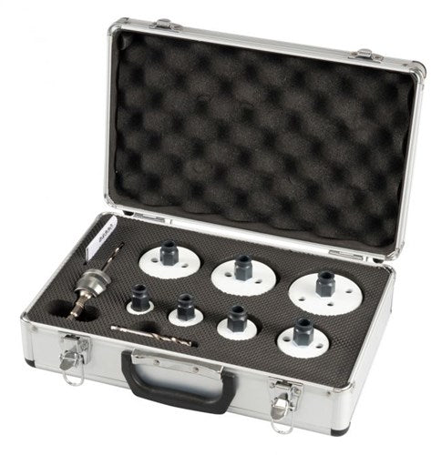 Set di seghe a tazza accessori Makita 9 pezzi ezy e-inst. e-12295 - e-12295