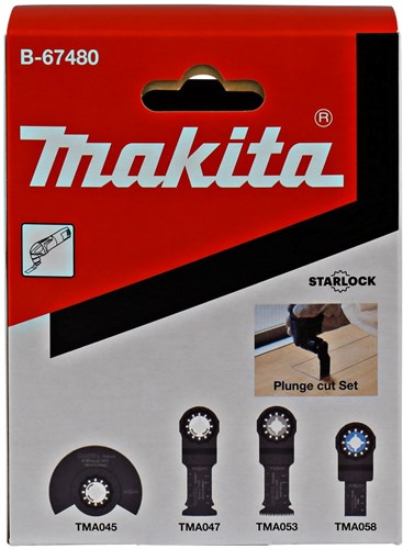 Makita accessoires makita b-67480 invalzaagset 4-dlg.